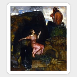 At The Source - Franz Von Stuck Sticker